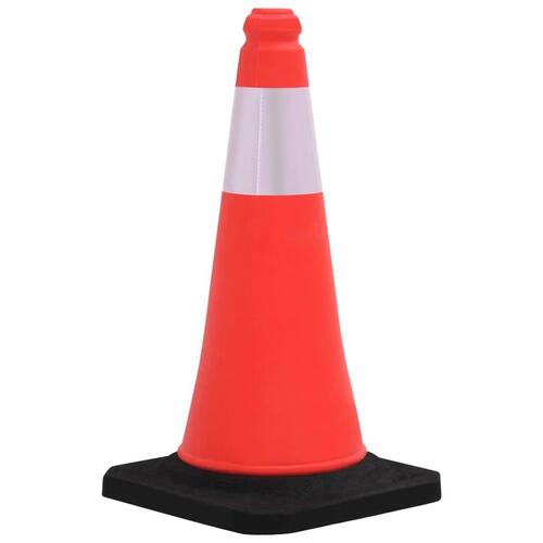 Trafikkegler 4 stk. med refleks og tung bund 50 cm