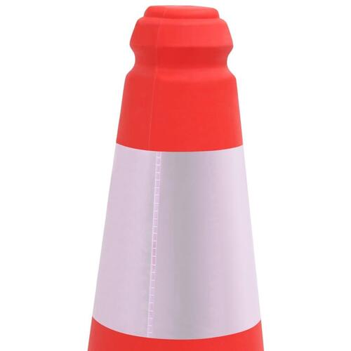 Trafikkegler 4 stk. med refleks og tung bund 50 cm
