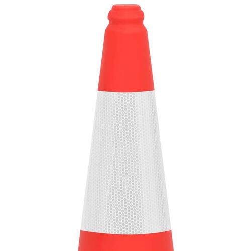 Trafikkegler 4 stk. med refleks og tung bund 75 cm