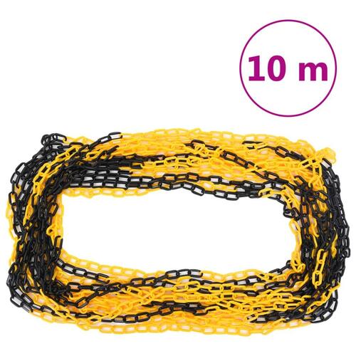 Trafikpælesæt med plastikkæde 10 m