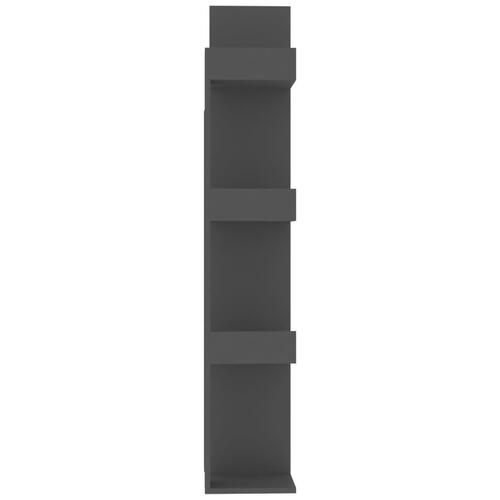Bogreol 48x25,5x140 cm spånplade grå