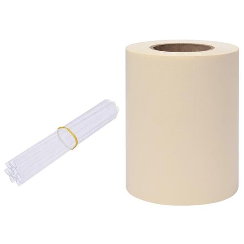 Haveskærm 35x0,19 m PVC cremefarvet
