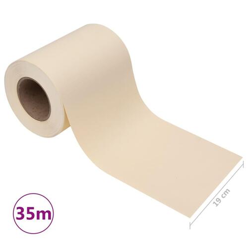 Haveskærm 35x0,19 m PVC cremefarvet