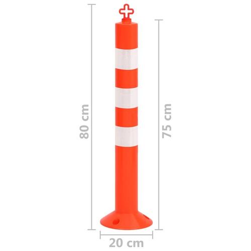 Danpæle 10 stk. med kæde 75 cm