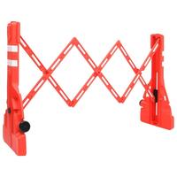 Foldbar vejafspærring 210x50x105 cm rød