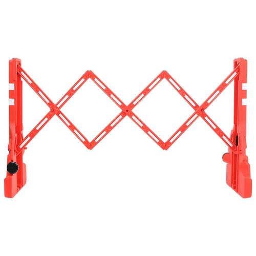 Foldbar vejafspærring 210x50x105 cm rød