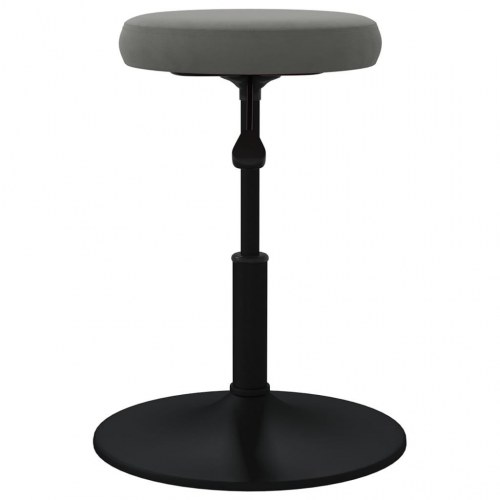 Spisebordsstol fløjl mørkegrå