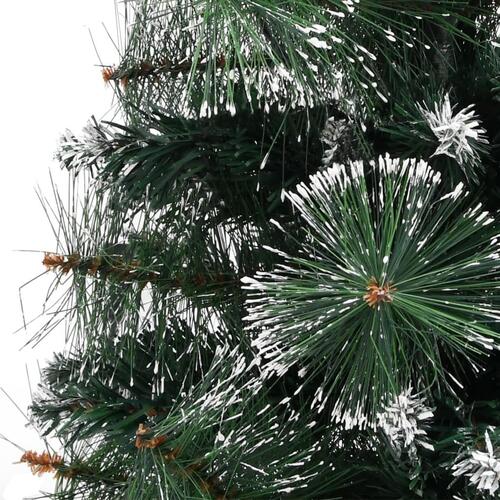 Kunstigt juletræ med juletræsfod 60 cm PVC grøn og hvid