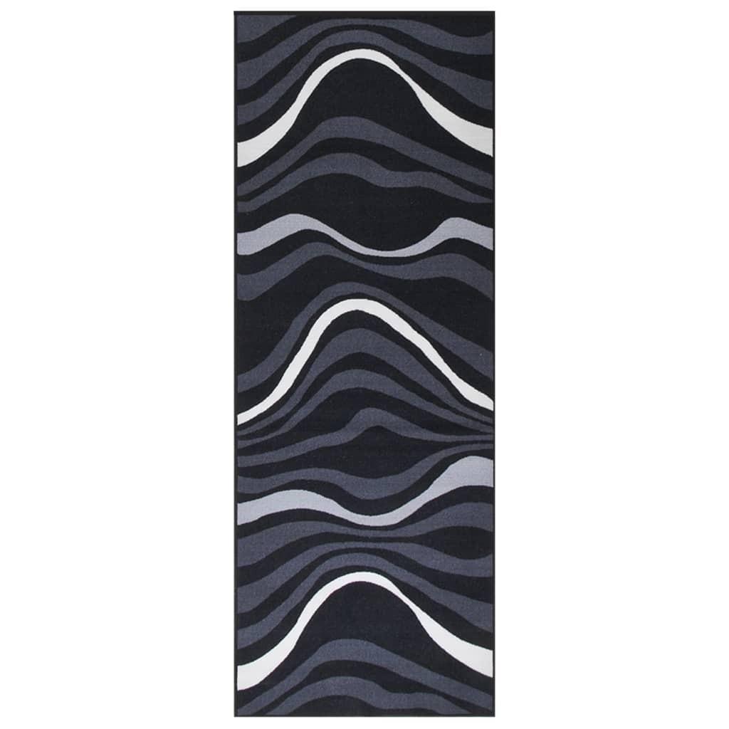 Tæppeløber 80x250 cm sort