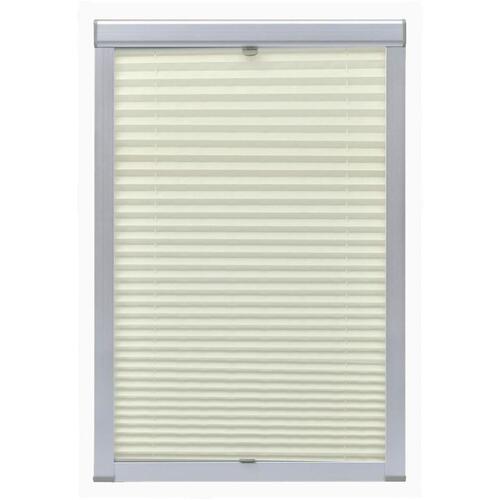 Plisségardin F06 cremefarvet