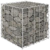 Gabion-højbed 50x50x50 cm kubeformet stål