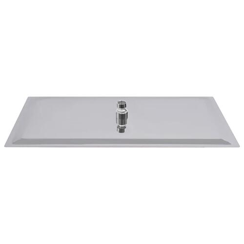 Regnbrusehoved 50x30 cm rektangulær rustfrit stål 304