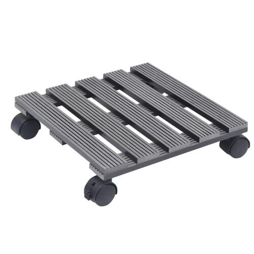 Plantevogne 2 stk. 30x30x7,5 WPC grå