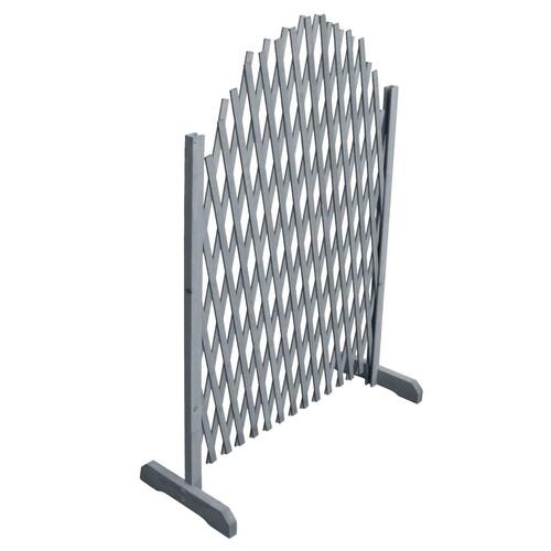 Hegnsespalier 1,8x1 m massivt fyrretræ grå