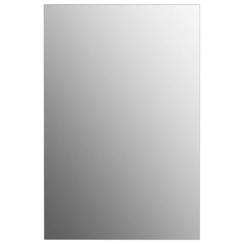 Vægspejl med LED-lys rektangulært glas