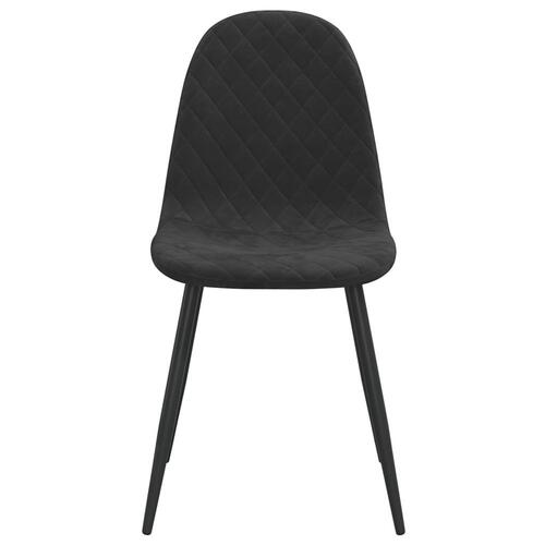 Spisebordsstole 6 stk. velour sort