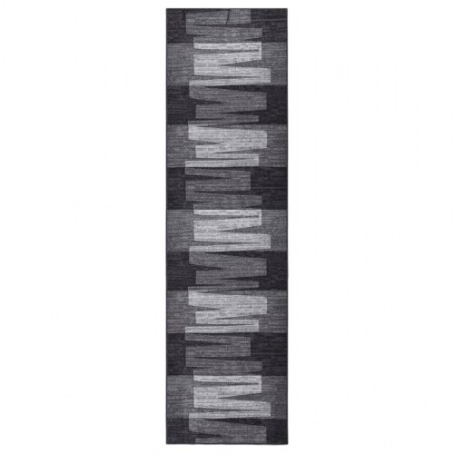 Tæppeløber 67x250 cm skridsikker bagside antracitgrå