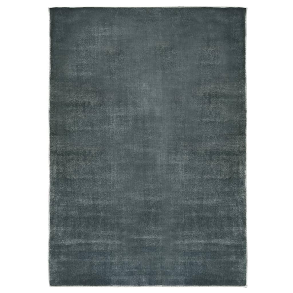 Gulvtæppe vaskbart og foldbart 180x270 cm polyester grå