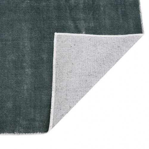 Gulvtæppe vaskbart og foldbart 180x270 cm polyester grå
