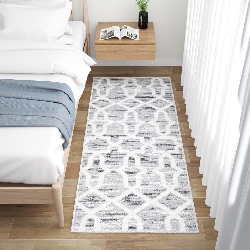 Tæppeløber med tryk vaskbar sammenfoldelig 80x200 cm polyester