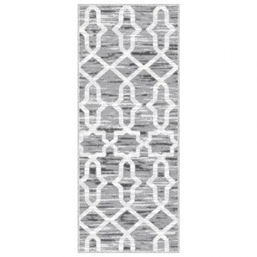 Tæppeløber med tryk vaskbar sammenfoldelig 80x200 cm polyester
