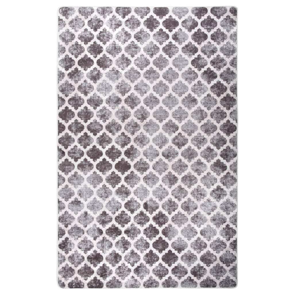 Gulvtæppe 160x230 cm skridsikkert og vaskbart flerfarvet billede