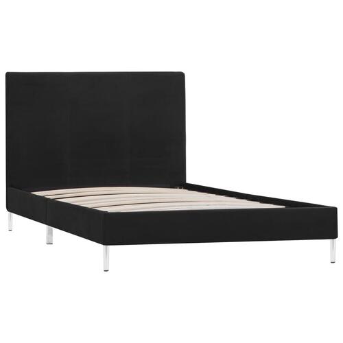 Sengestel 90 x 200 cm stof sort