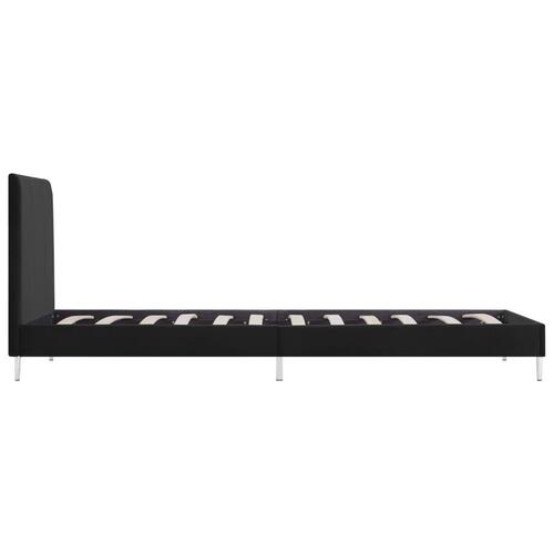 Sengestel 90 x 200 cm stof sort