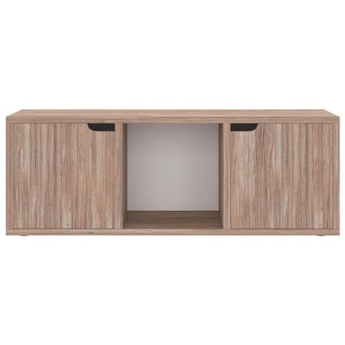 Tv-bord 88,5x27,5x30,5 cm konstrueret træ grå sonoma-eg