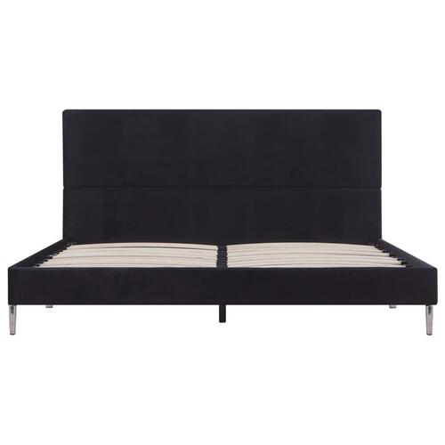 Sengestel 140 x 200 cm stof sort