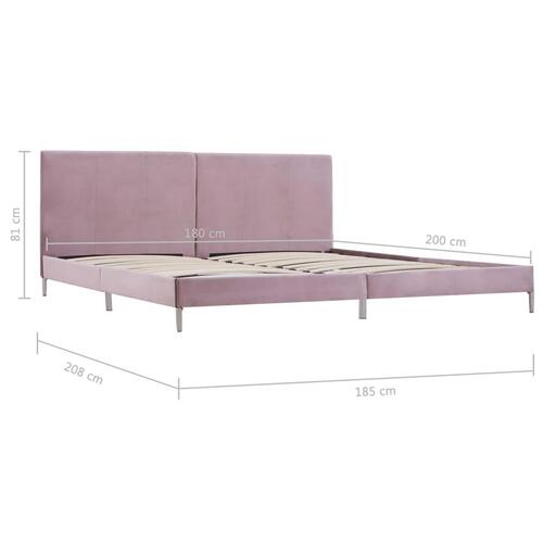 Sengestel 180 x 200 cm stof pink