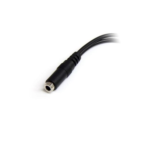 Jack splitter kabel 3,5 mm Startech MUYHSFMM - sort 0,13 m
