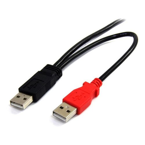 USB-kabel 2.0 A til mini USB B - StarTech - 1,8 m - rød/sort