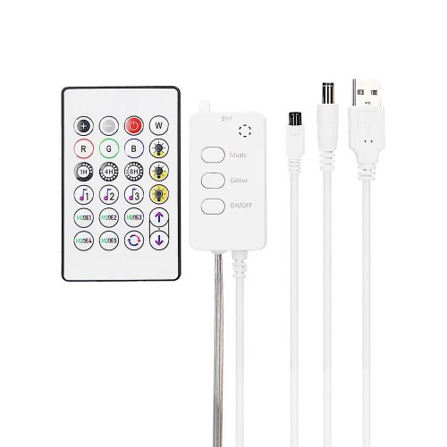 KSIX LED-bånd RGB 10 m med fjernbetjening, IP65