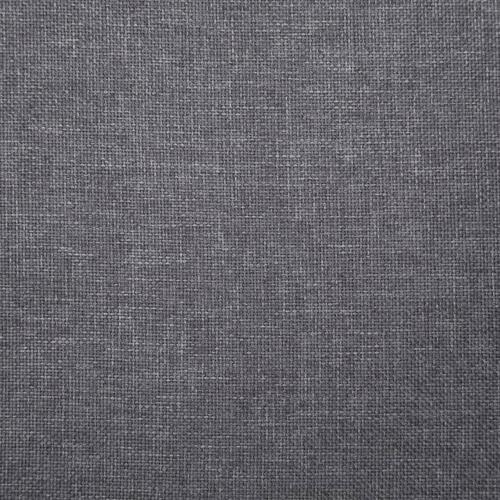 Bænk med opbevaringsrum 116 cm polyester lysegrå