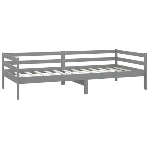 Daybed 90x200 cm massivt fyrretræ grå