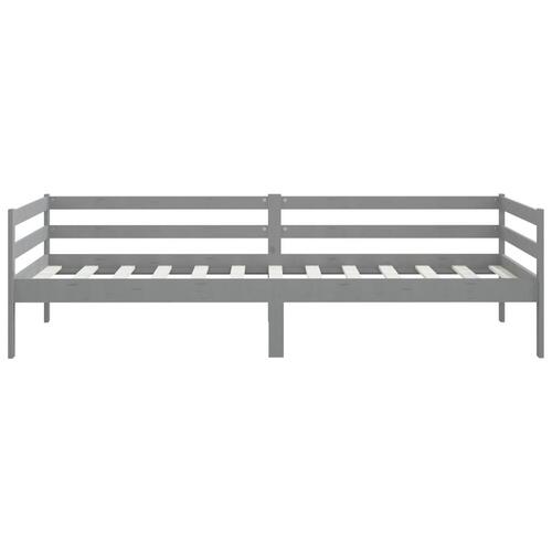 Daybed 90x200 cm massivt fyrretræ grå