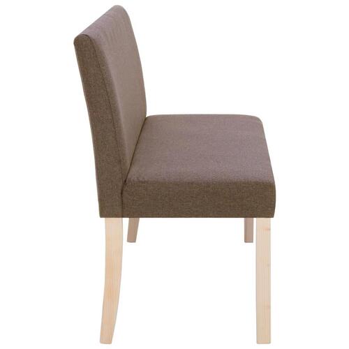Bænk 139,5 cm polyester brun