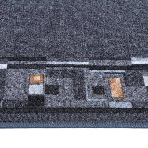 Tæppeløber 100x250 cm skridsikker bagside antracitgrå
