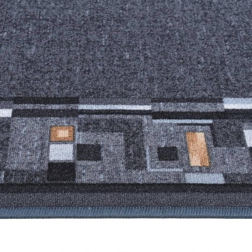 Tæppeløber 100x300 cm skridsikker bagside antracitgrå
