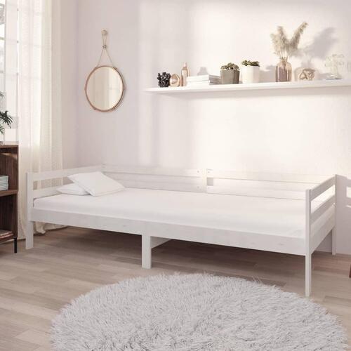 Daybed 90x200 cm massivt fyrretræ hvid