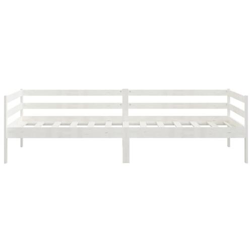 Daybed 90x200 cm massivt fyrretræ hvid