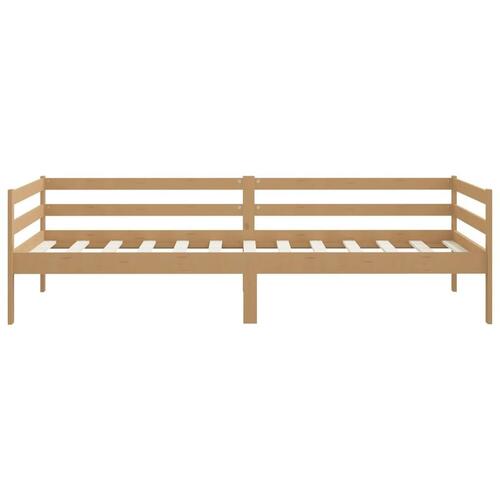 Daybed 90x200 cm massivt fyrretræ gyldenbrun