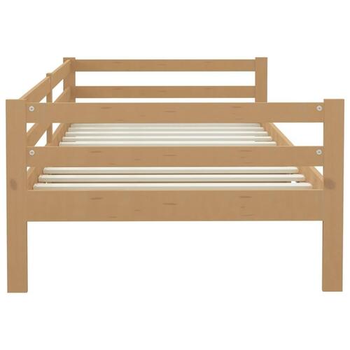 Daybed 90x200 cm massivt fyrretræ gyldenbrun