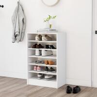 Skoskab 60x35x92 cm spånplade hvid