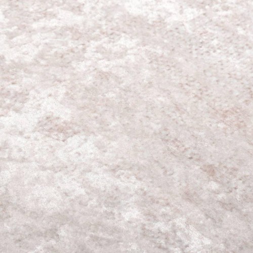 Vaskbart gulvtæppe 120 × 180 cm - lys beige med kantmønster
