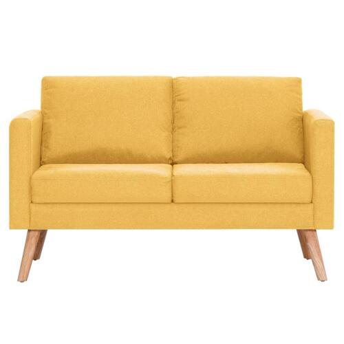 2-personers sofa i stof gul