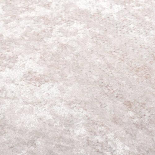 Gulvtæppe 190x300 cm skridsikkert og vaskbart lys beige