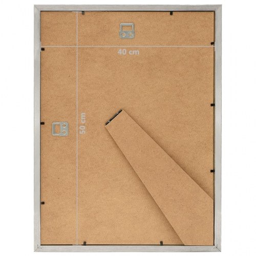 Billedrammer 5 stk. til væg 40x50 cm MDF sølvfarvet