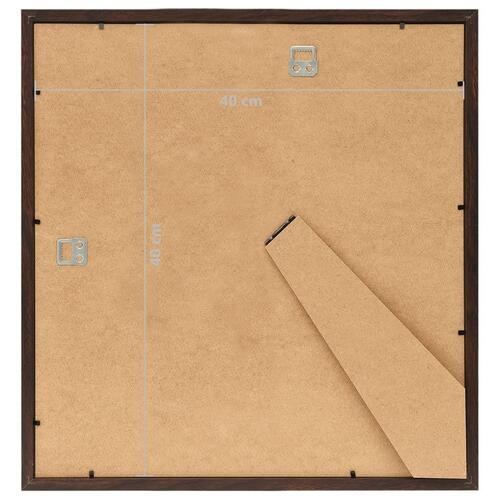 Billedrammer 5 stk. til væg eller bord 40x40 cm MDF sort